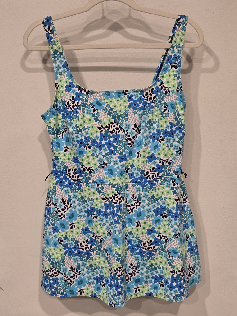 Gabar Floral Blue & Green Women's Swimdress